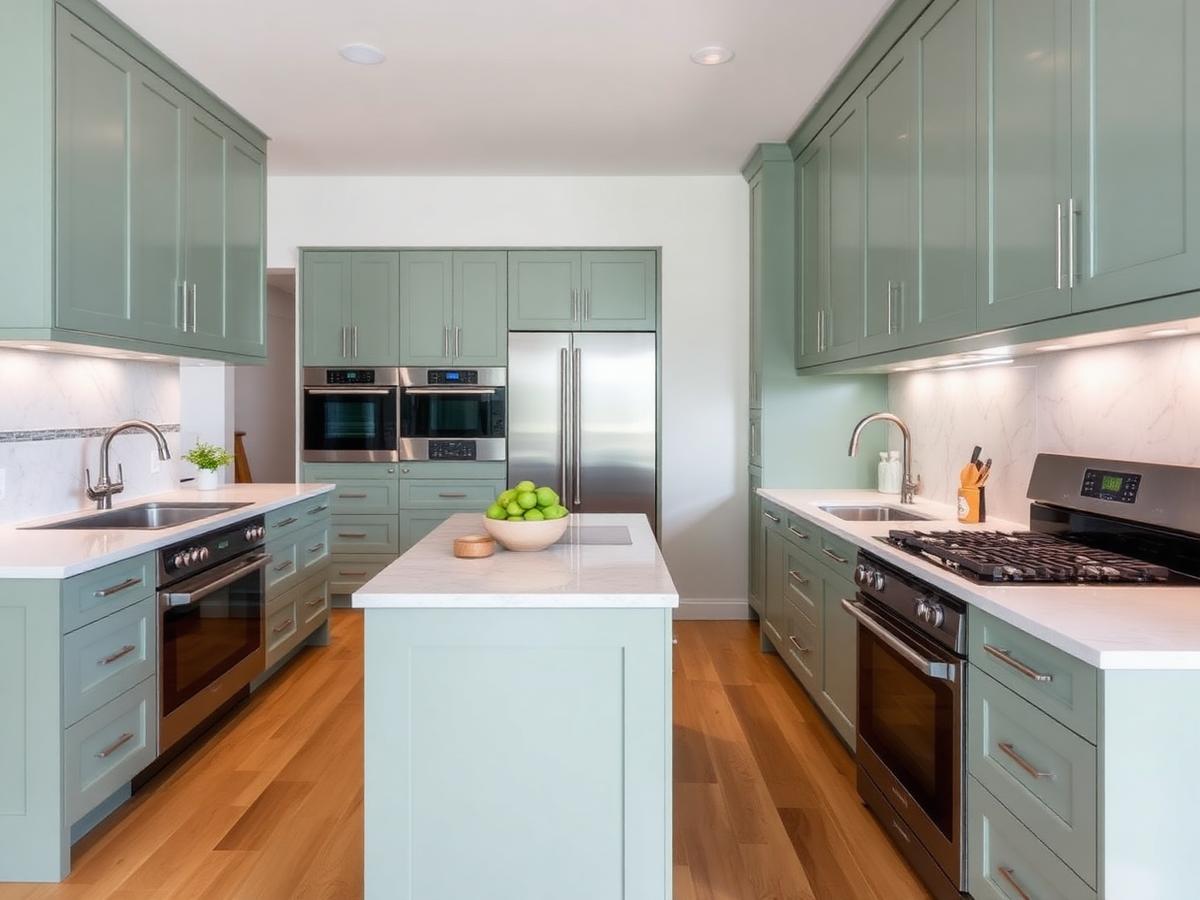 Sage Galley Kitchen